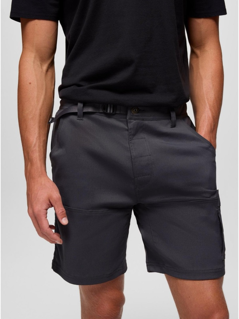 Prana Men's Stretch Zion Shorts in Charcoal Gray